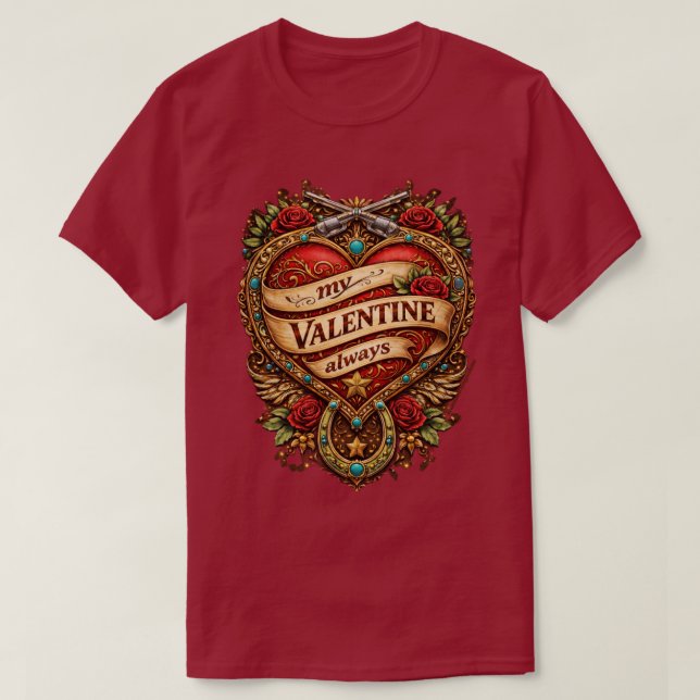 Camiseta My valentine  (Frente do Design)
