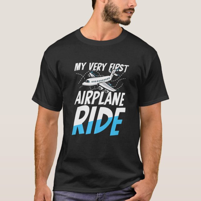 Camiseta My Very First Airplane Ride for a Airline Passenge (Frente)