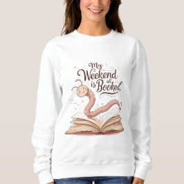 Camiseta My Weekend Is All Booked | Bookworm Illustration