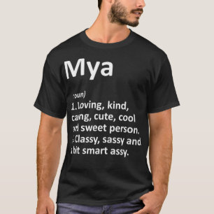 Camiseta MYA Definition Personalized Name Funny Birthday Gi