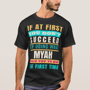 Camiseta MYAH Personalized Name  MYAH First Name 