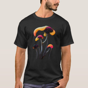 Camiseta Mycologia Cogumelos Selvagens Mágicas Coloridas Fu