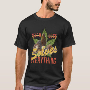 Camiseta Mycologia Resolve Tudo Caça Ao Caçador De Cogumelo
