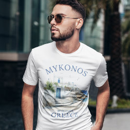Camiseta Mykonos in Watercolor Bliss
