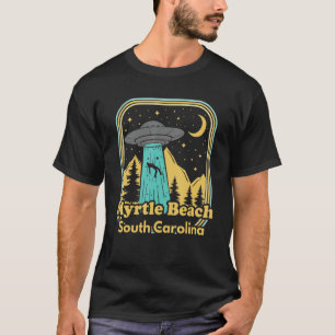Camiseta Myrtle Beach Carolina do Sul Ufo Alienígena 80 Ret