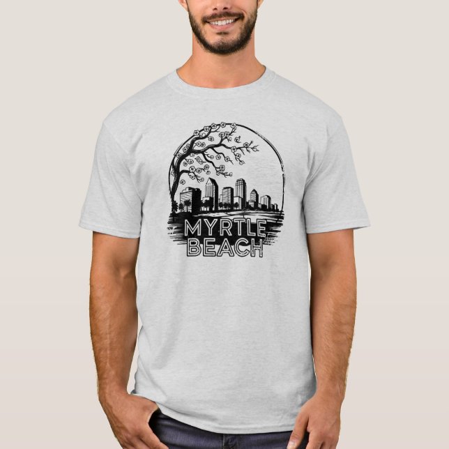 Camiseta Myrtle Beach Cidade Carolina do Sul EUA (Frente)