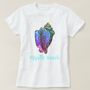 Camiseta Myrtle Beach South Carolina Bonito Conch Sea Shell