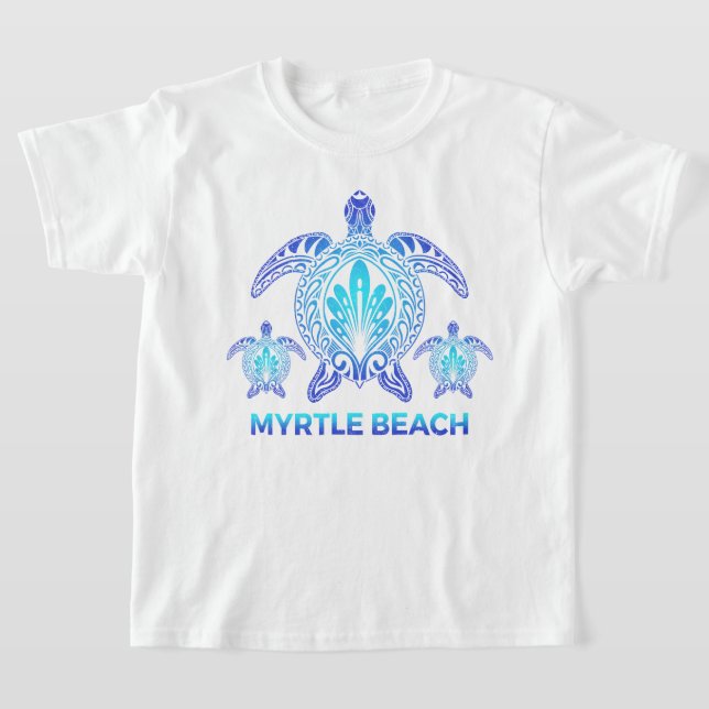 Camiseta Myrtle Beach South Carolina Ocean Turtle Souvenirs (Postura )