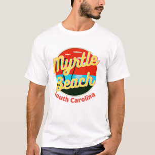 Camiseta Myrtle Beach South Carolina Retro Sunset