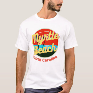 Camiseta Myrtle Beach South Carolina Retro Vintage Sunset
