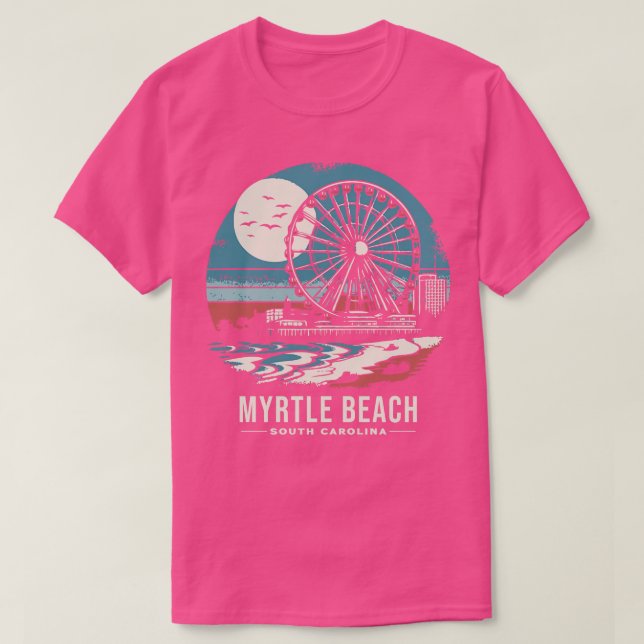 Camiseta Myrtle Beach South olina 3 (Frente do Design)