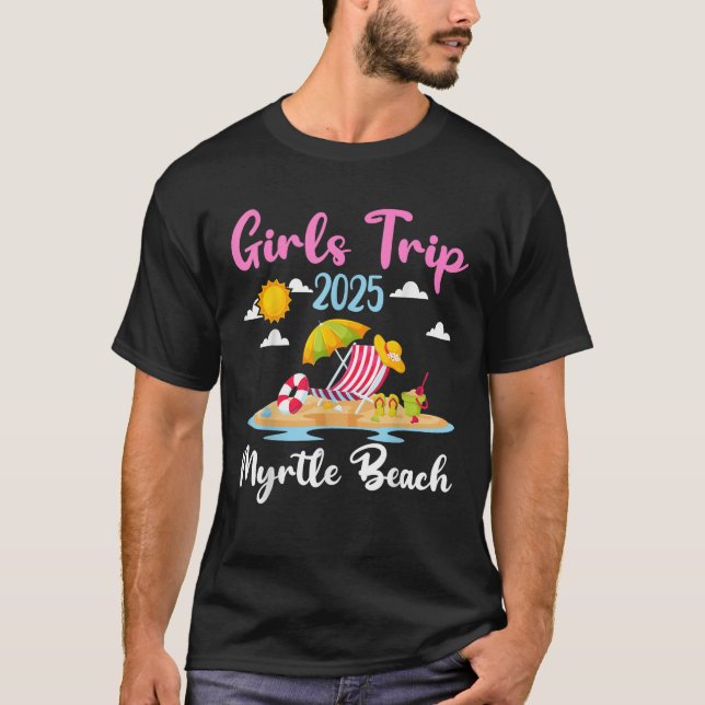 Camiseta Myrtle Beach Trip 2025 Summer Vacation Match (Frente)
