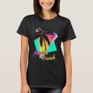 Camiseta Myrtle Beach Tropical Summer Palm Tree Sunset