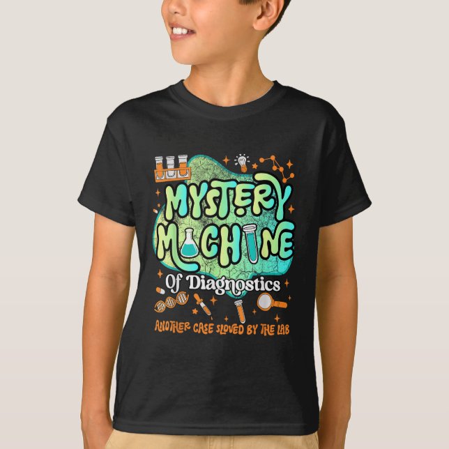 Camiseta Mystery Machine Of Diagnostics Lab Semana 2025 Med (Frente)