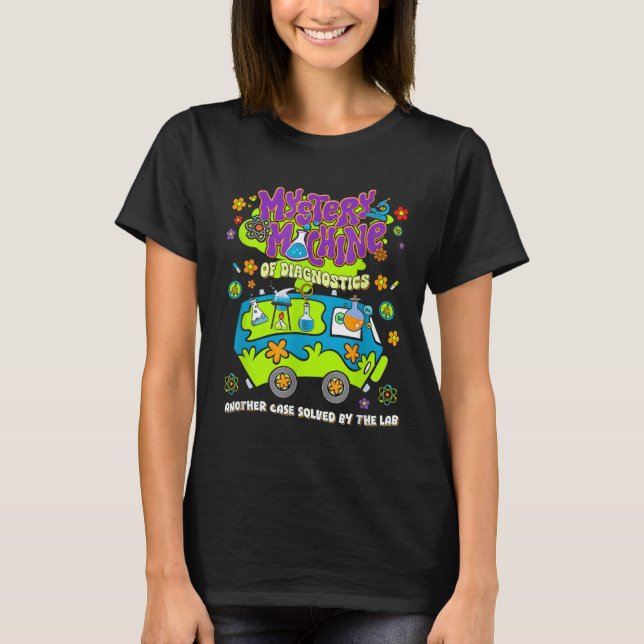 Camiseta Mystery Machine Of Diagnostics Lab Semana 2025 Med (Frente)