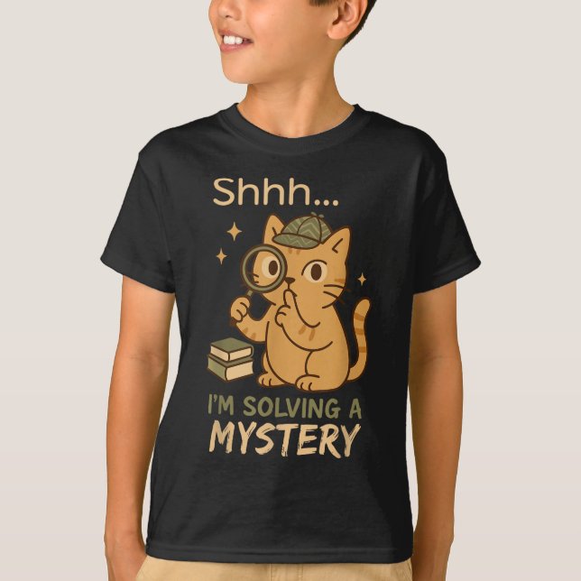 Camiseta Mystery Reader Bookish Sleuth Gift do Clube Crime  (Frente)