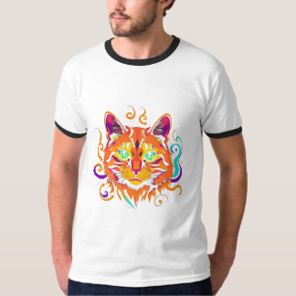 Camiseta Mystic Cat – Neonfarbene Katze
