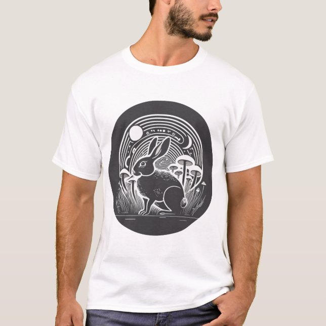 Camiseta Mystic Moon Hare (Frente)