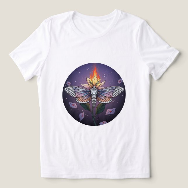 Camiseta Mystic Moth Fire 🔥 🦋 (Design frontal)