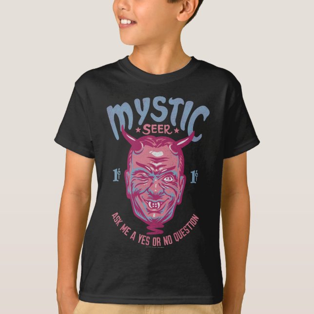 Camiseta Mystic Seer Sim Ou Sem Questão Gráfico (Frente)