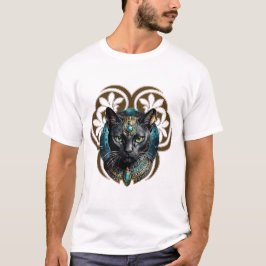 Camiseta Mystical cat of Egypt, black as night,
