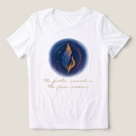 Camiseta Mystical Feather and Flame