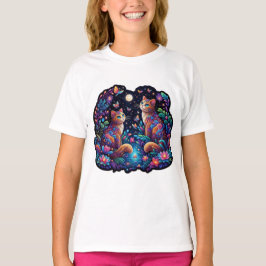 Camiseta Mystical Feline Fantasy