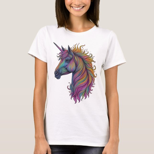 Camiseta Mystical Rainbow Unicorn (Frente)
