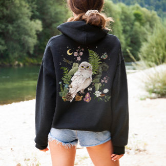 Camiseta Mystical Snowy Owl Hoodie