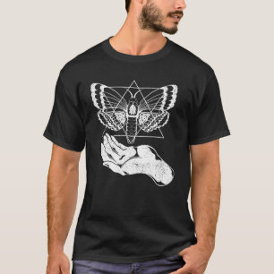 Camiseta Mysticismo Mágico Escuro Hamsa Mão Mão - Pagan Occ