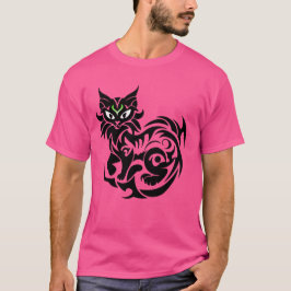 Camiseta Mystische Katze tribal