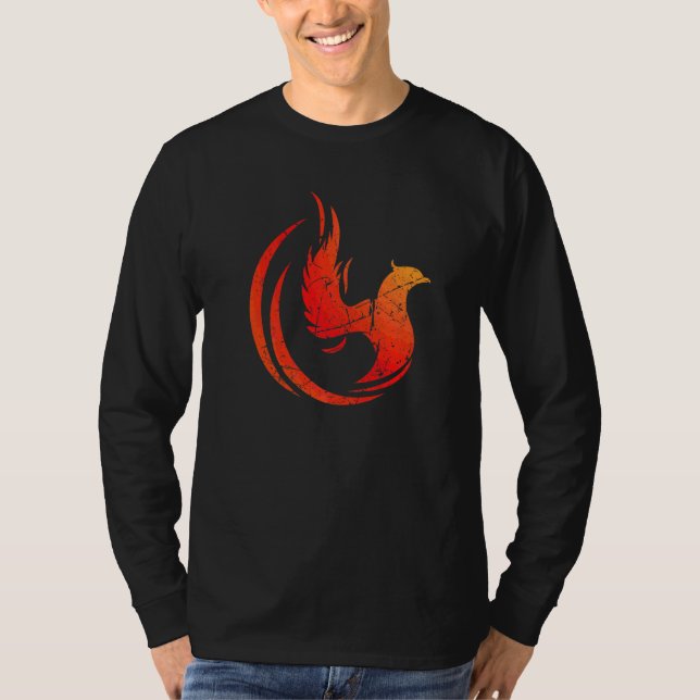 Camiseta Mythology Mythure Creature Phoenix Firebird Flame (Frente)