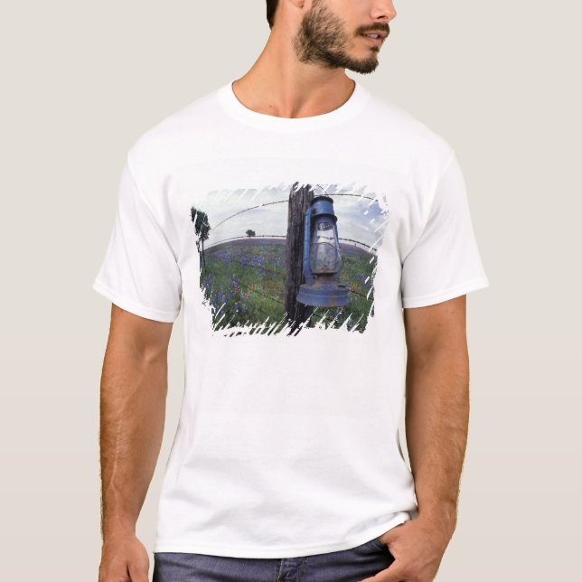 Camiseta N.A., EUA, Texas, Lano, Lanterna Azul, carvalho (Frente)