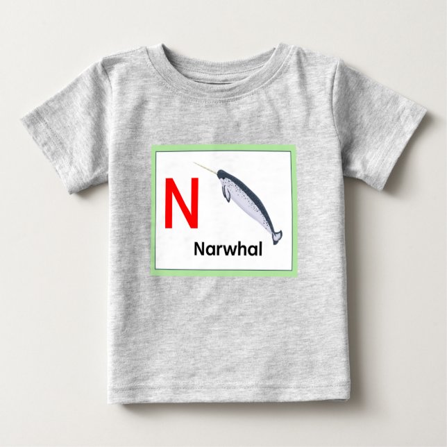 Camiseta N é para Narwhal (Frente)