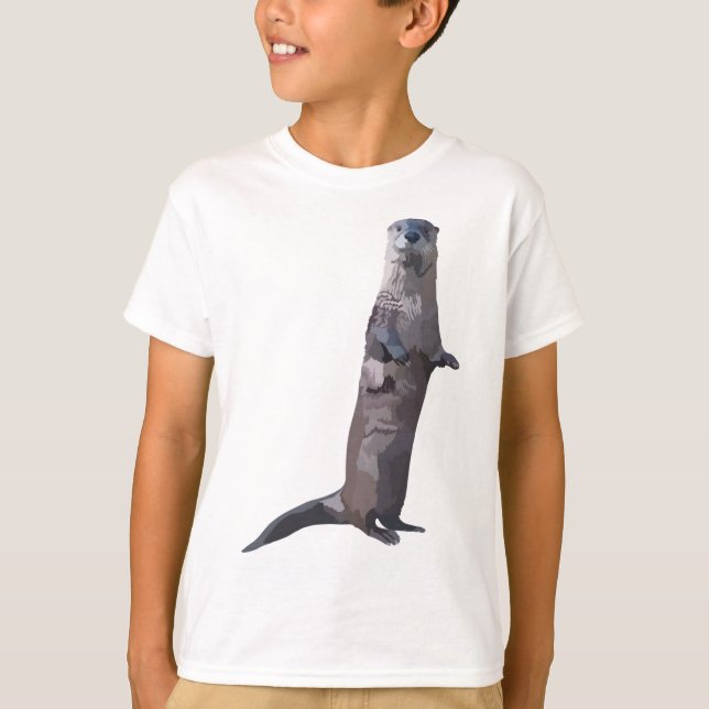 Camiseta N é para North American River Otter (Frente)