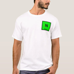 Camiseta N - Química do Nitrogênio Símbolo da Tabela Periód