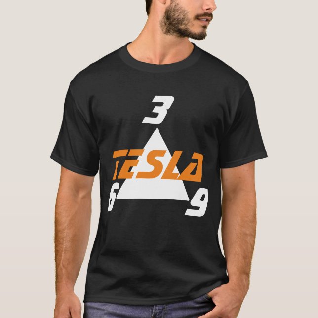 Camiseta N Tesla 3, 6, 9 (Frente)