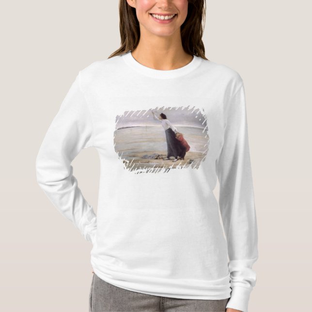 Camiseta Na aflição, aumento (Frente)