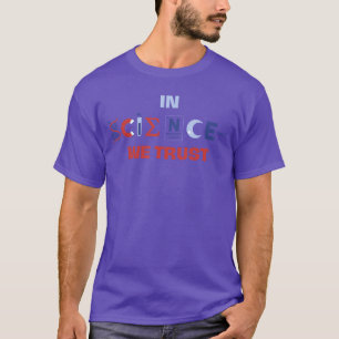 Camiseta Na Ciência Confiamos Ateu Ateísmo Agnóstico Cético