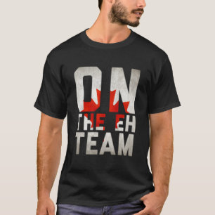 Camiseta Na Equipe Eh Bandeira Canadense