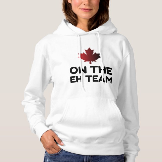 Camiseta Na Equipe Eh Canada Engraçado (Frente)