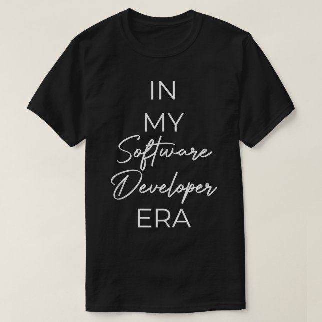 Camiseta Na era do desenvolvedor de software (Frente do Design)