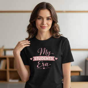 Camiseta Na Era dos Meus Alunos Professora   Tendências de 
