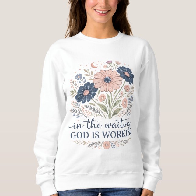 Camiseta Na Espera Deus Está Trabalhando (Frente)