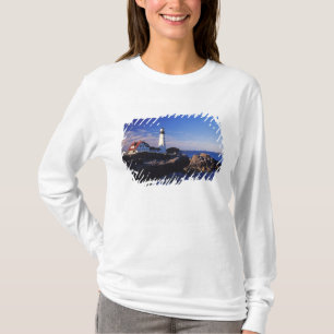 Camiseta NA, EUA, Maine. Farol de Portland Head.