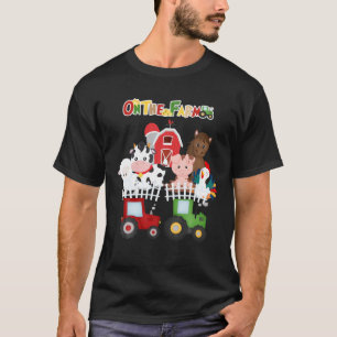 Camiseta Na Fazenda De Animais Da Fazenda De Barnyard, Garo