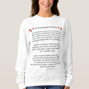 Camiseta Na Flandres Field, Os Poppies Explodem John McCrae