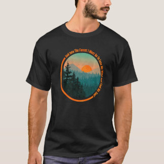 Camiseta Na Floresta Eu Irei Caminhar Presente De Acampamen