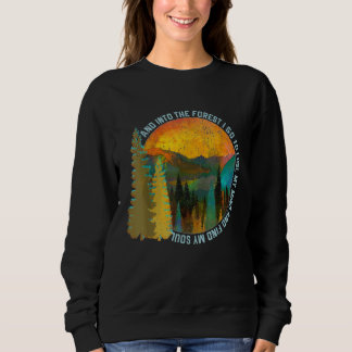 Camiseta Na Floresta Eu Vou Caminhar O Acampamento Da Natur