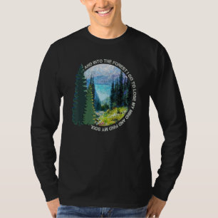 Camiseta Na Floresta Eu Vou Caminhar O Acampamento Da Natur